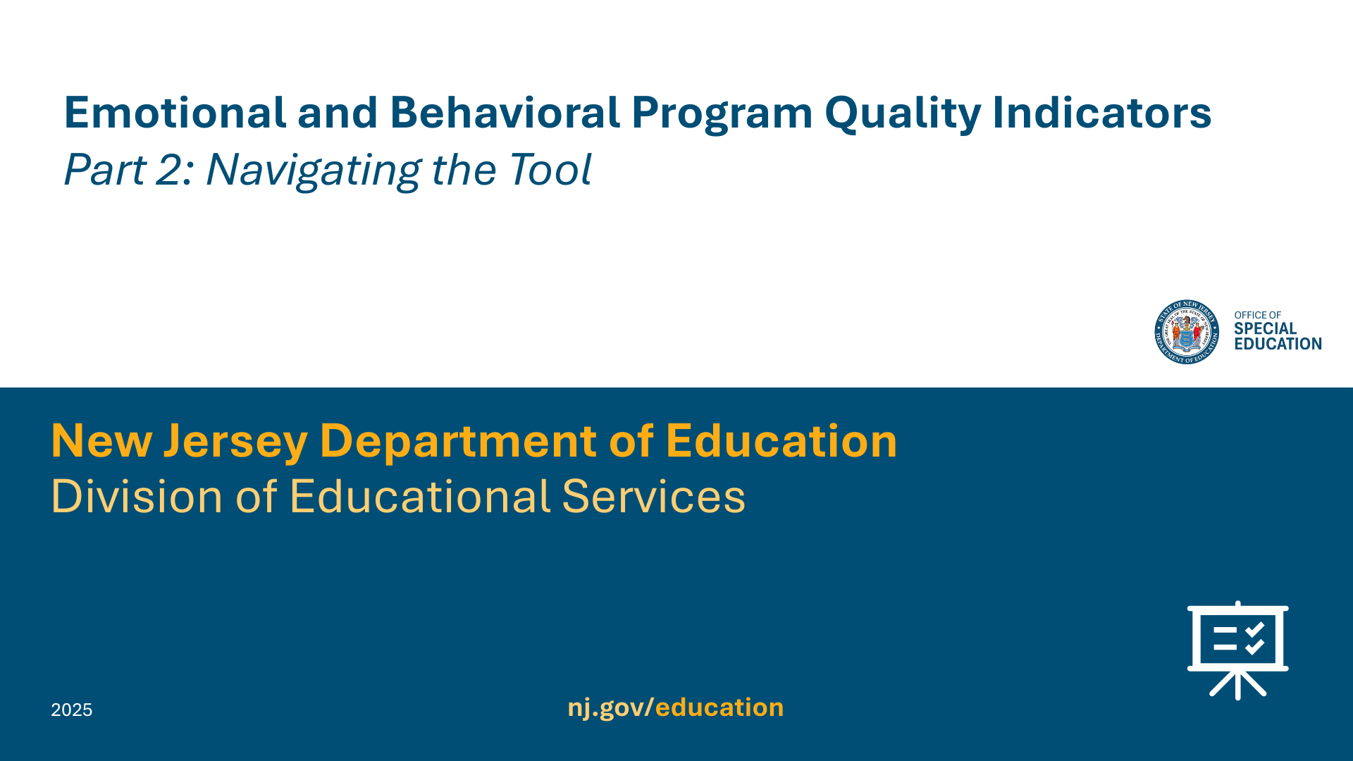 Powerpoint title slide for the OSE presentation