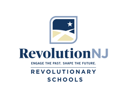RevolutionNJ logo: Engage the past, shape the future. Revolutionary Schools