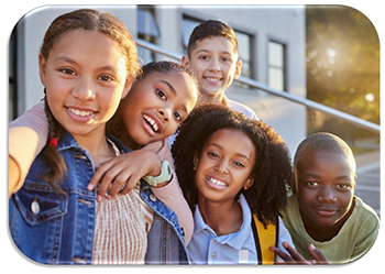 5 children looking at the camera