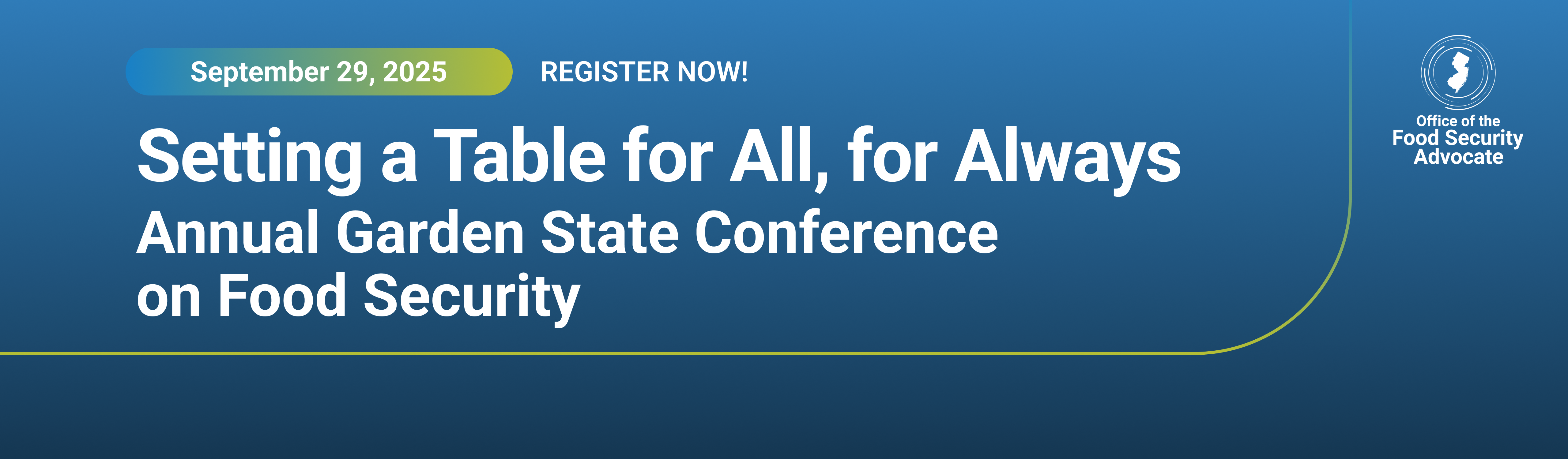 The Garden State Conference on Food Security: Setting a Table for All, for Always