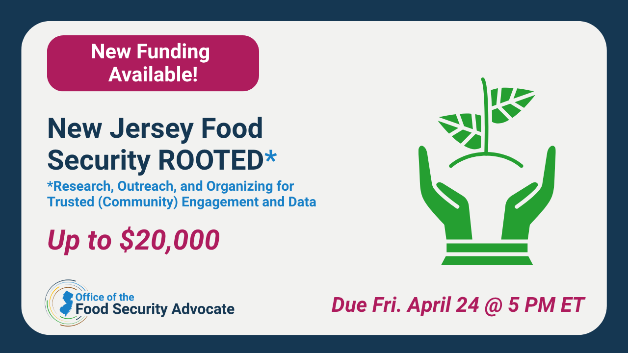 Food Security Research, Outreach, and Organizing for Trusted Engagement and Data (ROOTED) RFA