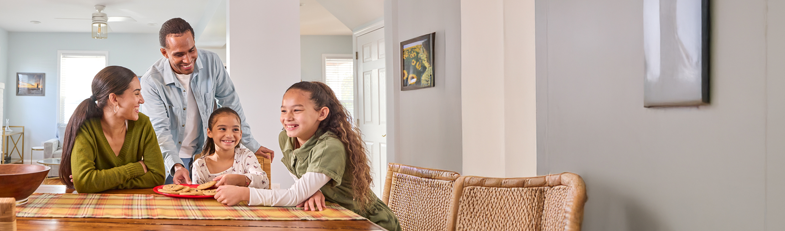 photo: family in the kitchen