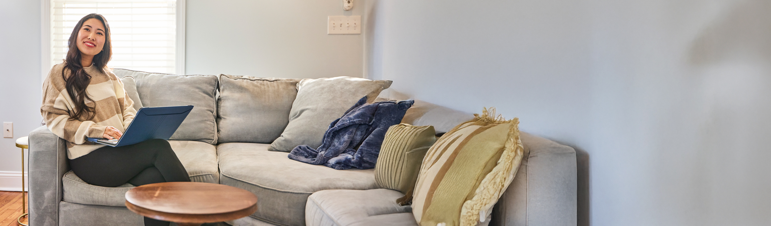 photo: woman with a computer