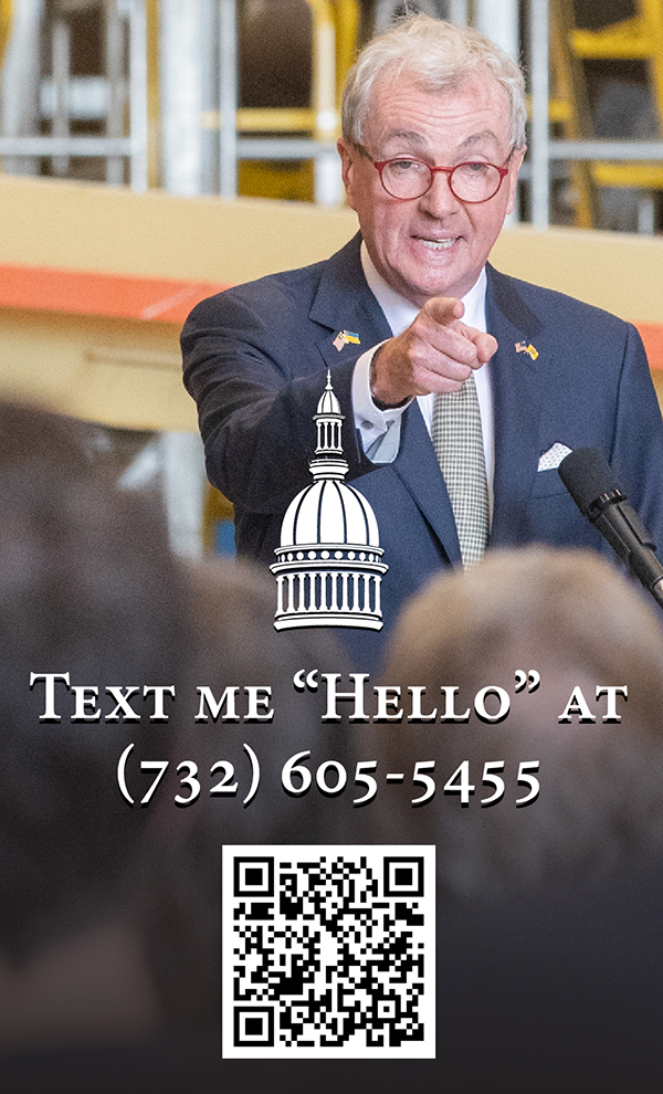 Text the Governor at 1-732-605-5455 to say Hello