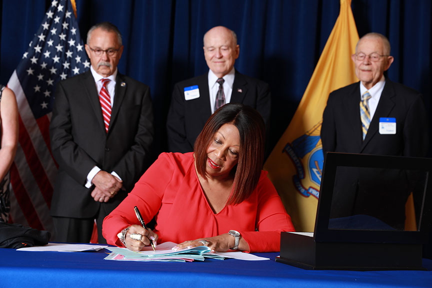 Office of the Governor Acting Governor Oliver Signs Legislation to Support New Jersey Veterans