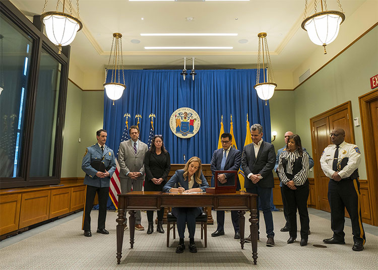 Gov. Sherrill signing EO