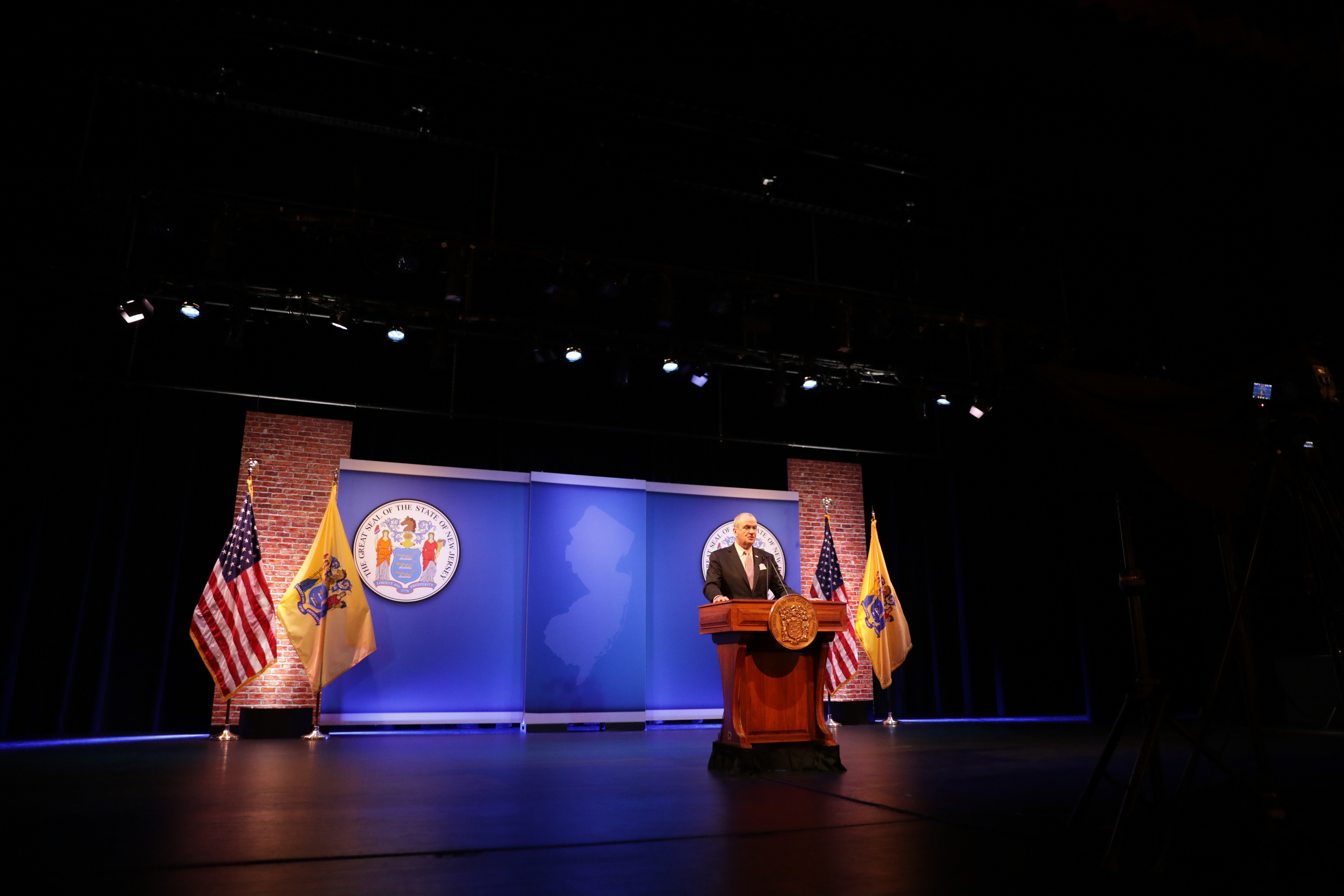 photo of Governor delivering FY2022 Budget address