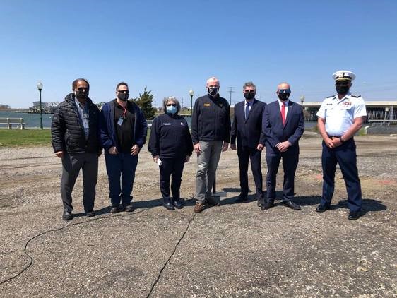 Photo: Governor Murphy on Final Phase of Route 72 Manahawin Bay Bridge