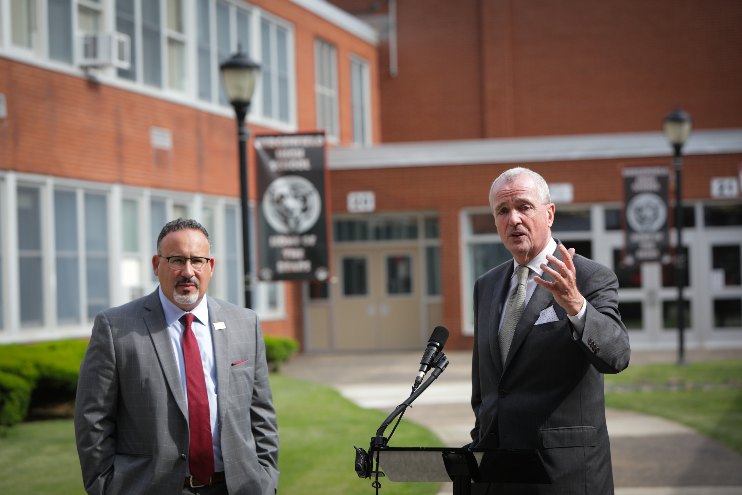 photo: Governor Phil Murphy and U.S. Secretary of Education Miguel Cardona 