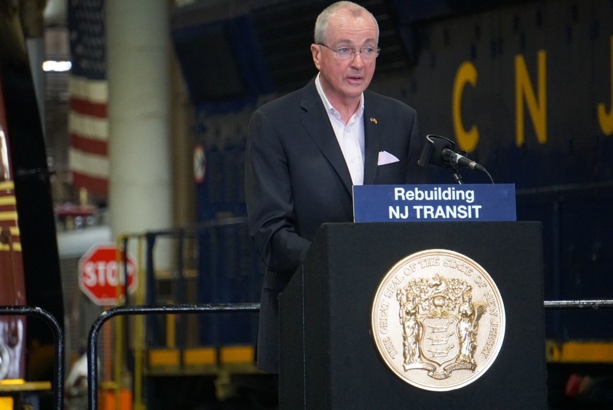  photo: Governor Murphy MILESTONE FOR LATEST CLASS OF NJ TRANSIT LOCOMOTIVE ENGINEERS