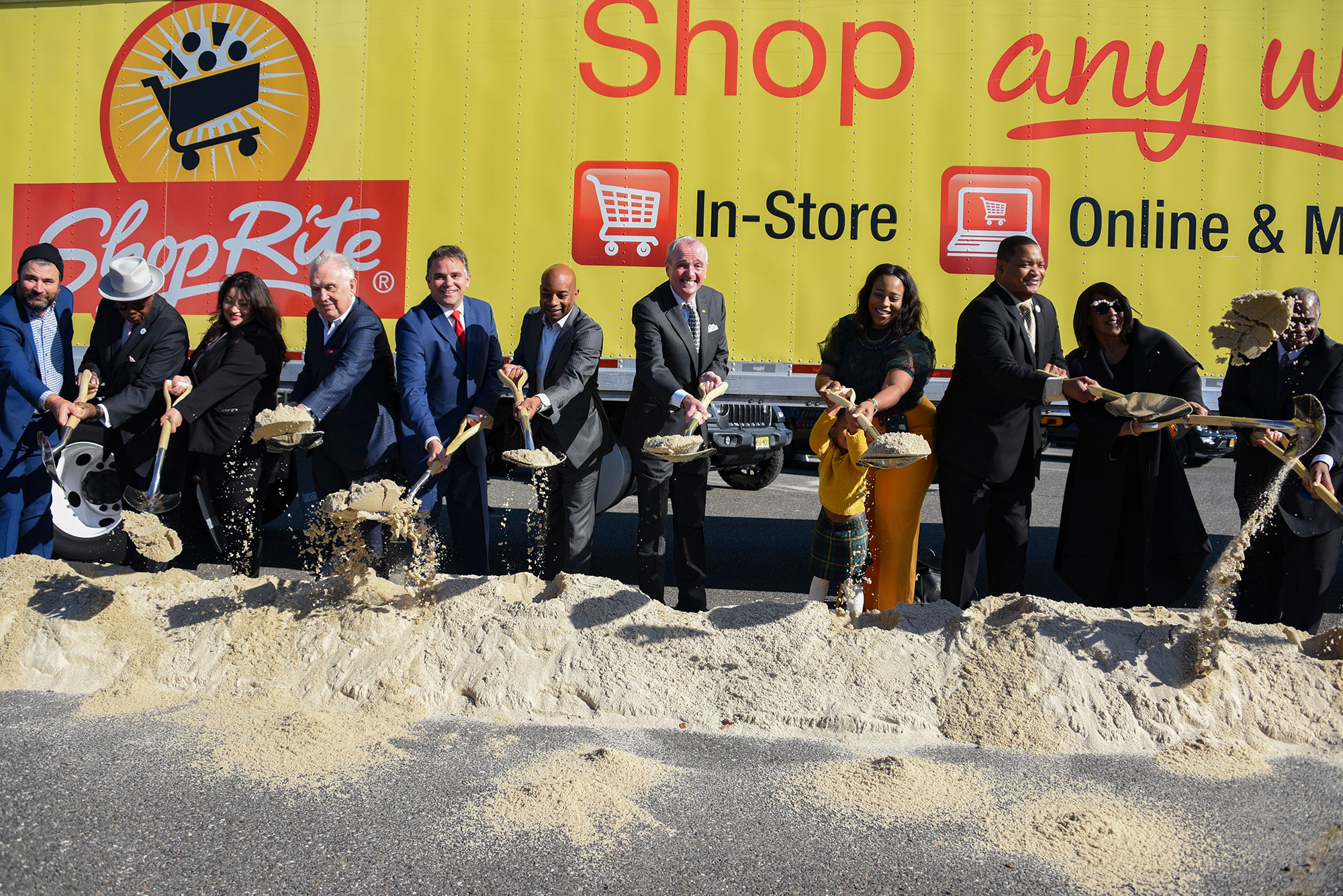 photo: Governor Murphy,Lieutenant Governor Sheila Oliver, Senate President Steve Sweeney, Assembly Speaker Craig Coughlin, Atlantic City Mayor Marty Small, Casino Reinvestment Development Authority (CRDA) Chair Modia Butler