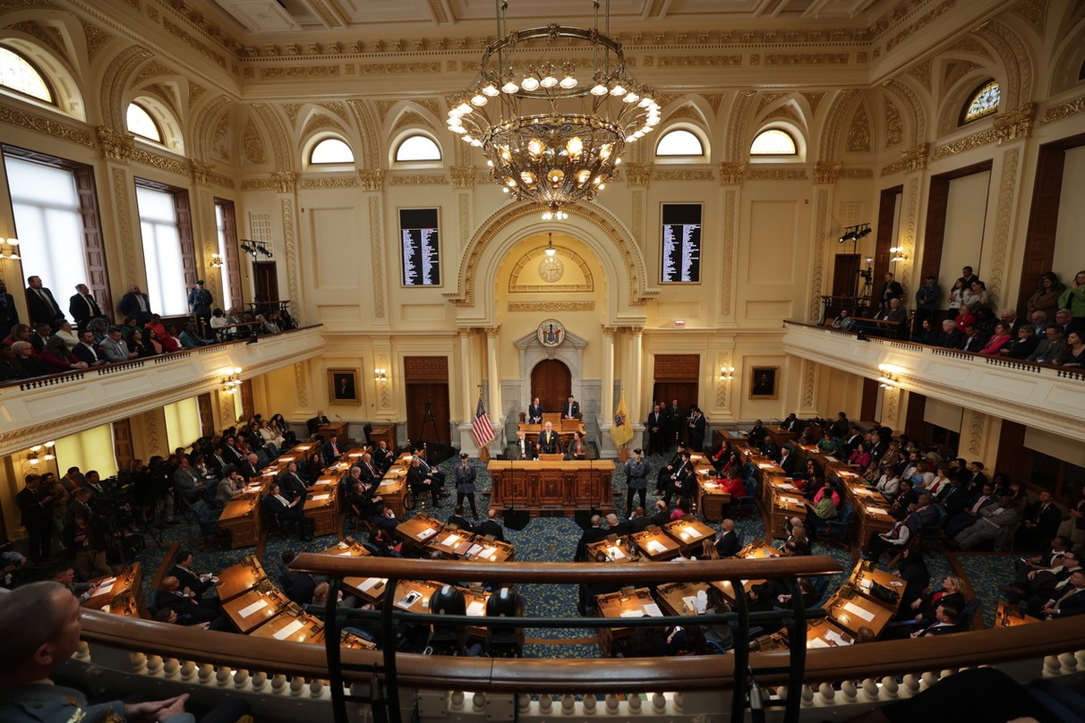 Image: Governor Murphy is delivering the Fiscal Year 2025 State Budget in the NJ Senate