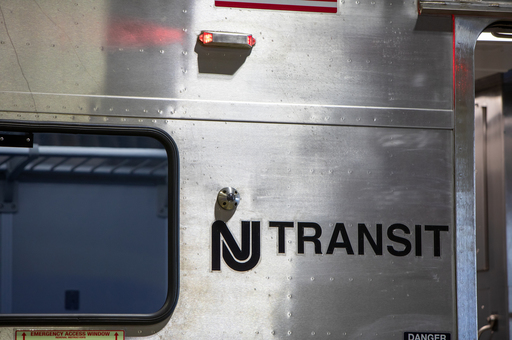 NJ Transit Logo on side of a train