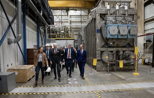 Governor Murphy at a Plant