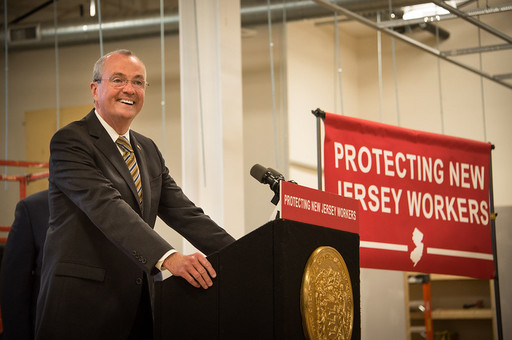 Governor Murphy speaking at the podium