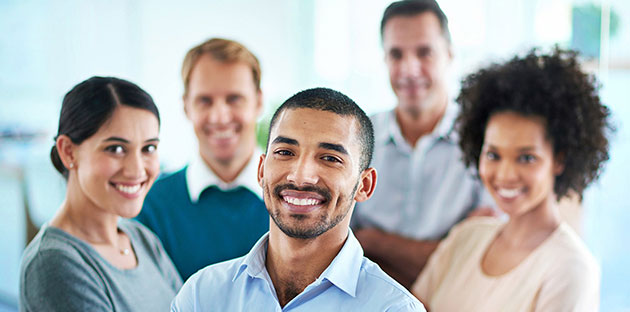 stock image:  group of people of people of different races and gender