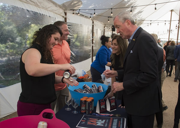 Governor at craft beer event