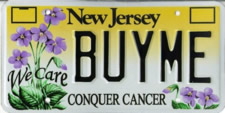 Conquer Cancer specialty license plate