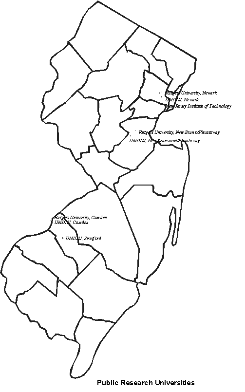 Public Research Universities Map