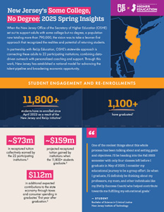 Highlights from the Spring 2025  Some College, No Degree ReUp Partnership