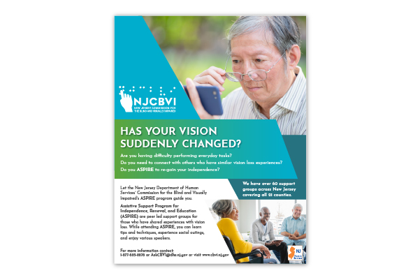 ASPIRE Peer Support Groups brochure front page