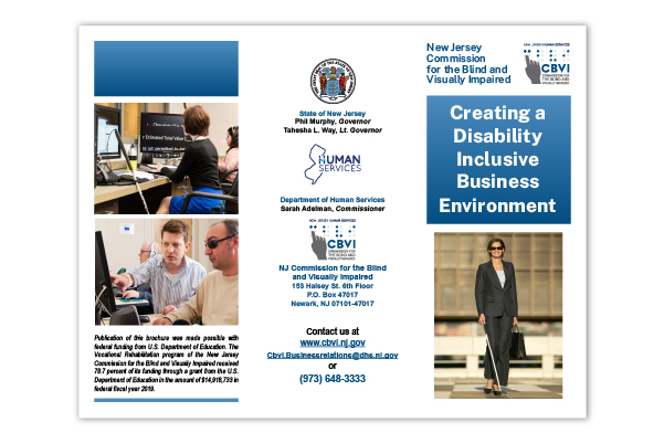 Creating a Disability Inclusive Business Environment brochure front page