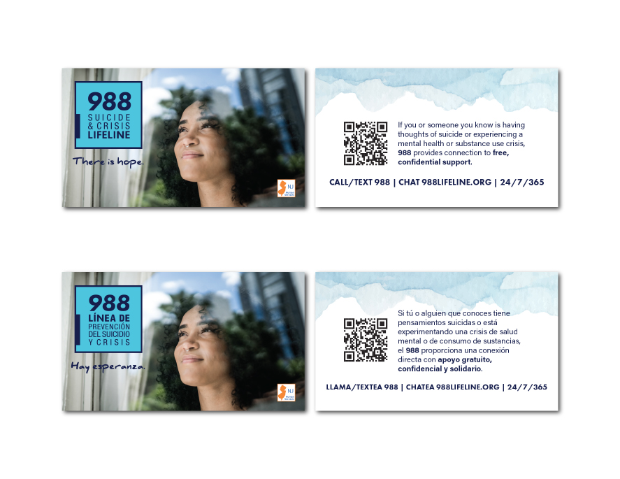 988 Wallet Card in English and Spanish