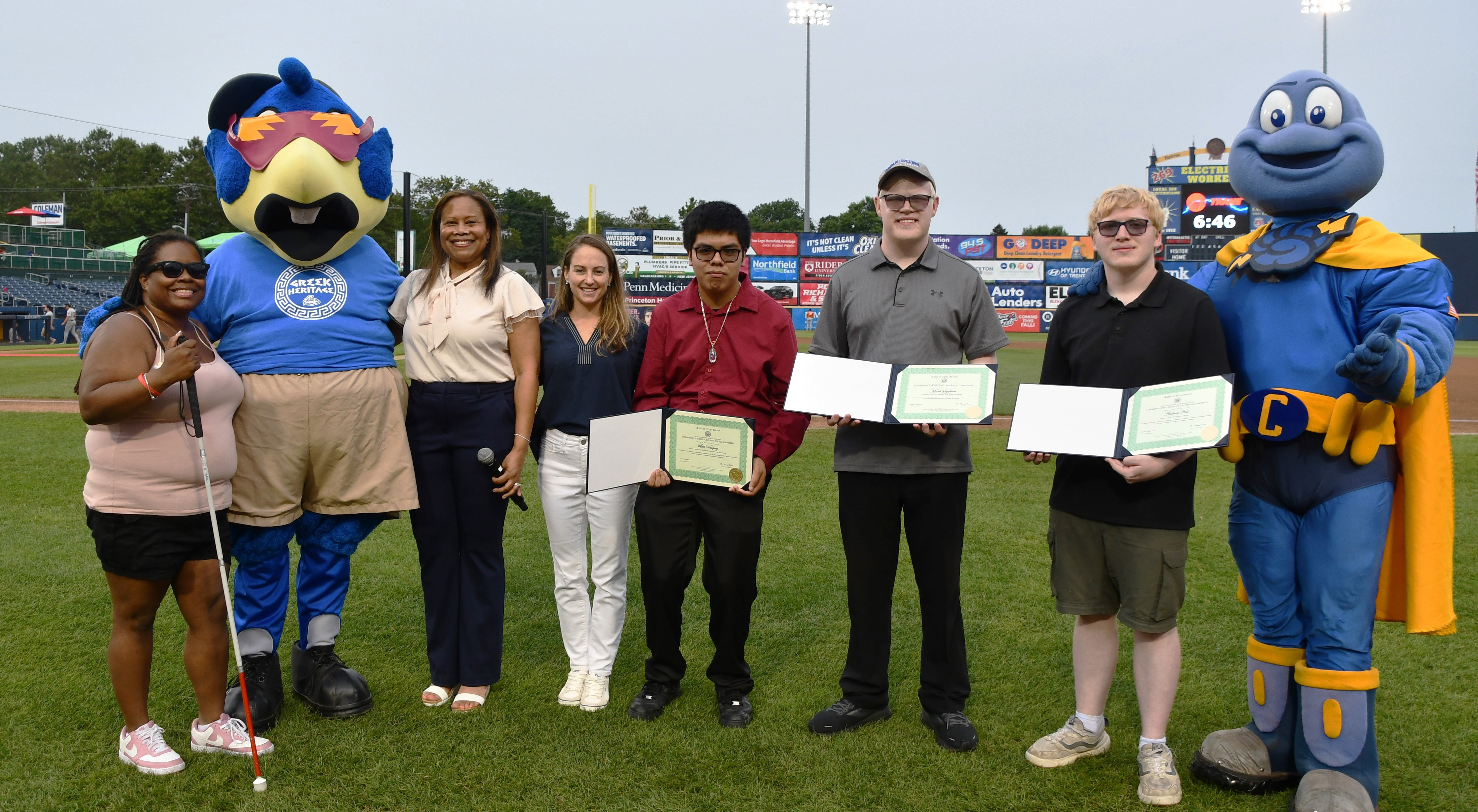 Human Services Honors Blind and Visually Impaired Individuals at Trenton Thunder Game