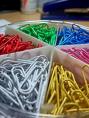 colored paper clips