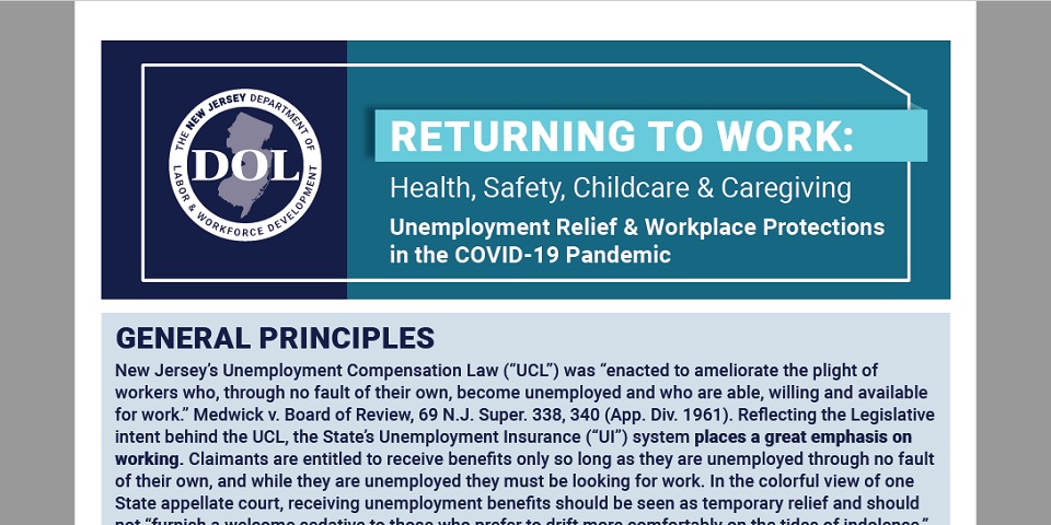 thumbnail of the return to work guidelines PDF