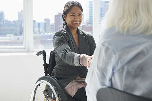 two women at a job interview