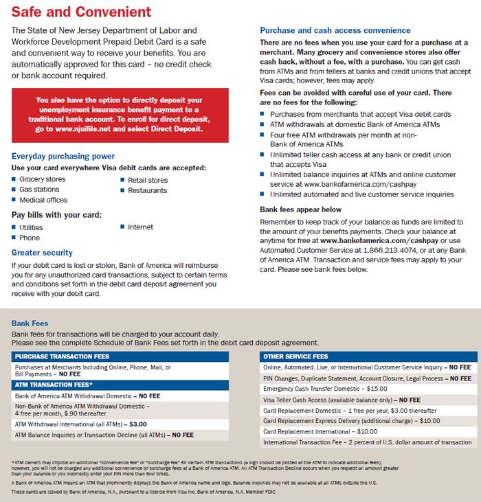 Department of Labor and Workforce Development | Debit Card