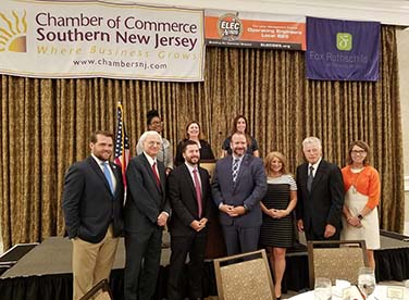 Commissioner Asaro-Angelo speaks to the South Jersey Chamber of Commerce about the new era of innovation and the importance of workforce development.