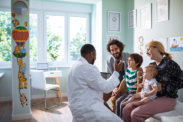 Family at a Pediatrician's Office