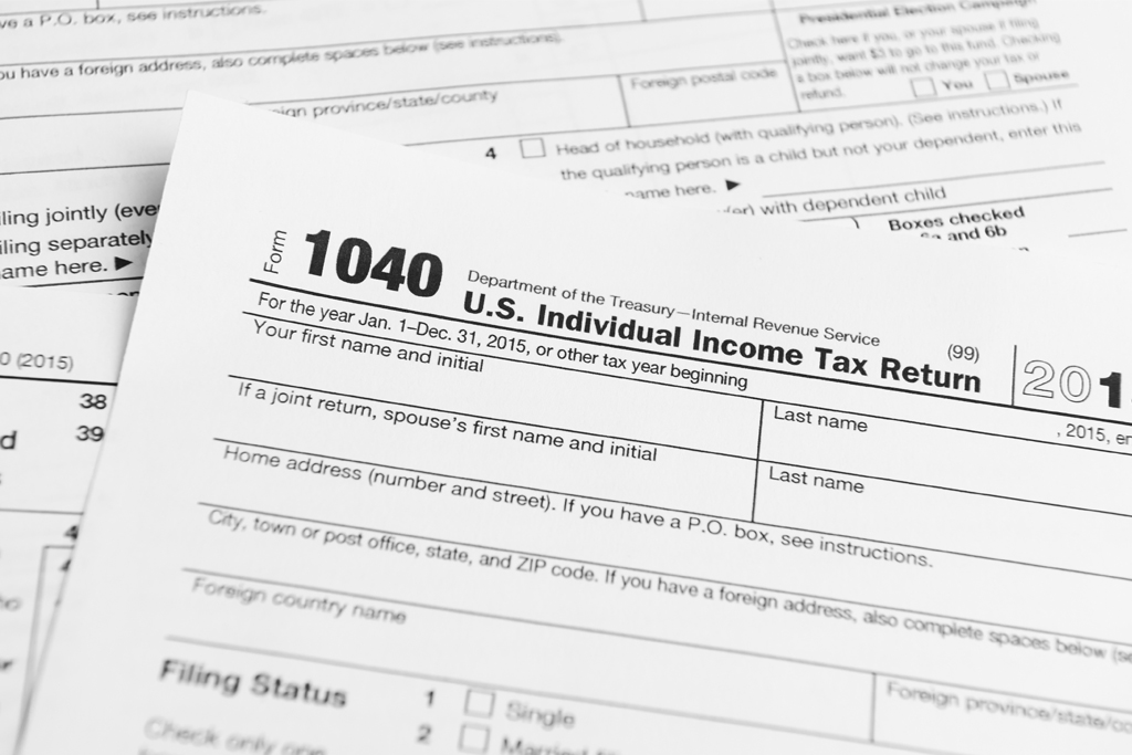 IRS 1040 form