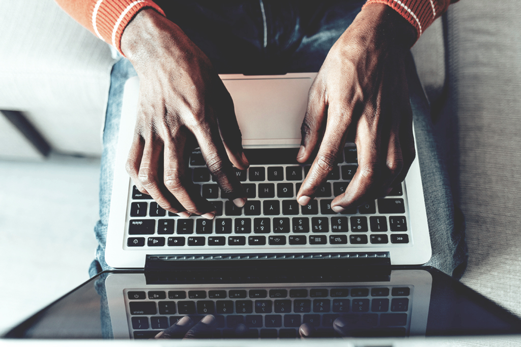 hands on a keyboard