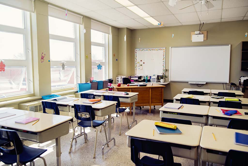 empty classroom