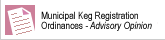 Municipal Keg Registration Ordinances - Advisory Opinion on the Permissibility of Such Ordinances Under New Jersey Law