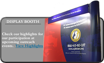 Image: Display Booth, view highlights for upcoming outreach events.
