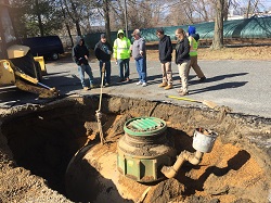 Underground Storage Tank Being Dug Up