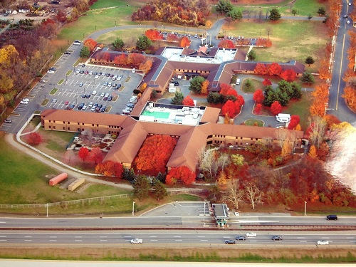 Aerial shot of Paramus Veterans Home