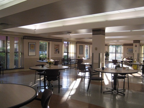 The dining room at Paramus Veterans Home