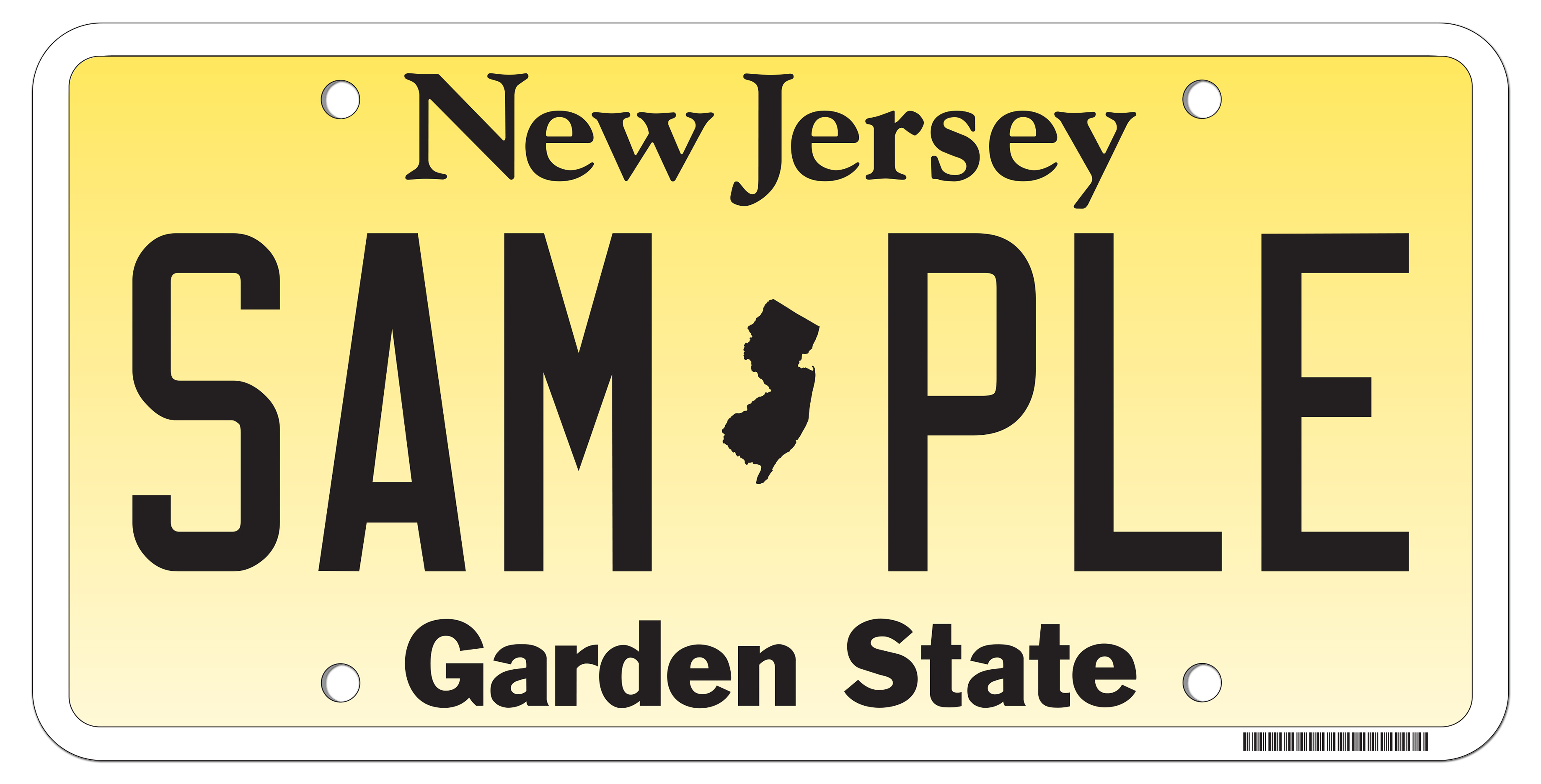 NJ MVC Standard Issue Plates