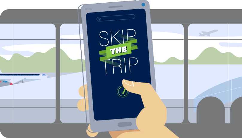 Skip the Trip Illustration