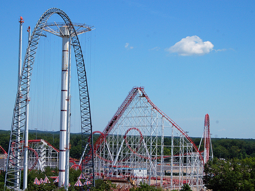 Big thrill rides at Six Flags Great Adventure, Jackson, NJ