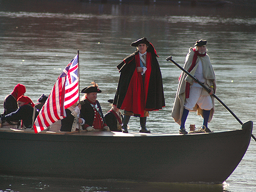 Annual reenactment of Washington crossing the Delaware, Mercer County