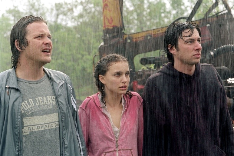 Pictured from left are Peter Sarsgaard, Natalie Portman & Zach Braff  in Garden State