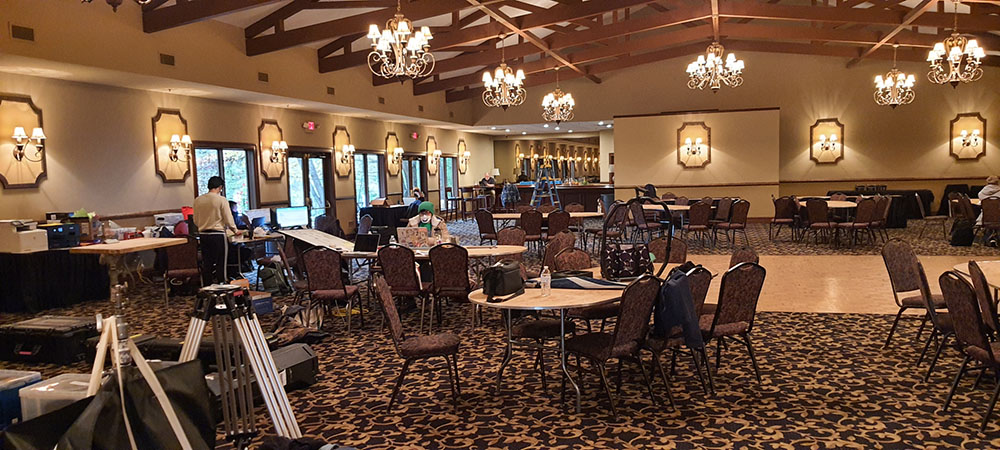 Production staging equipment in The Barnyard & Carriage House in Totowa