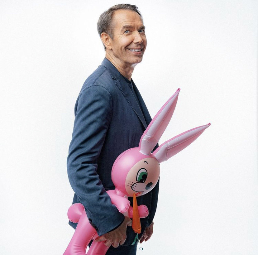 Artist Jeff Koons filmed his materclass at 18 Label