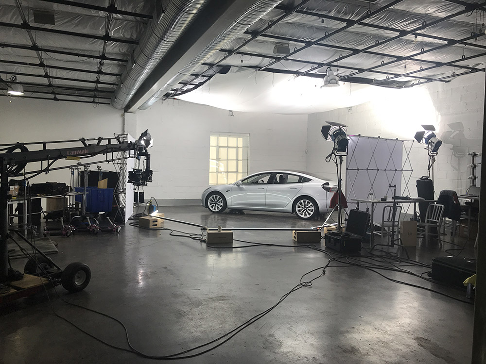 Studio A with garage door entry